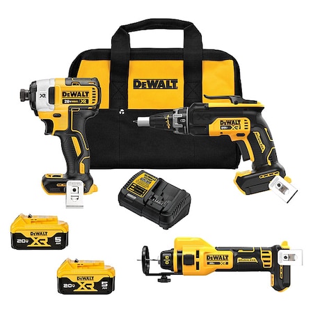 Dewalt Cordless Combo Kit 20V MAX, 5.0Ah DCK303P2