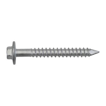 Dewalt Screw Anchor, 7/32 in Dia., Hex, 1 3/4 in L, Stainless Steel Stalgard, 100 PK DFM4EMF340