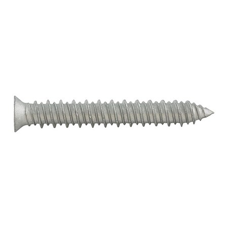 Dewalt Screw Anchor, 1/4 in Dia., Flat, 4 in L, Steel Stalgard, 500 PK DFM5ELG976