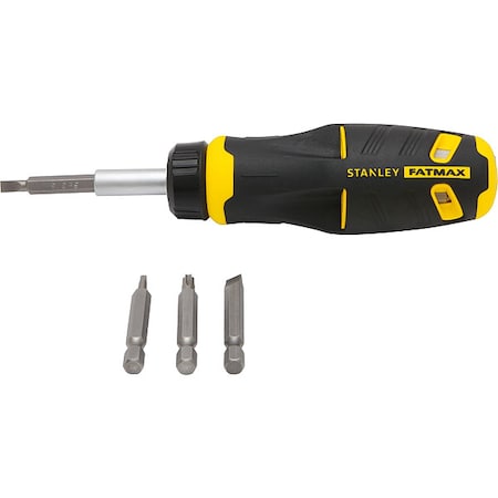 Stanley Screwdriver, Steel, 7 1/2 in L, 4pc FMHT62287