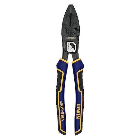 Irwin Linemans Pliers, 9-1/2"x9-1/2", Flat IWHT84000