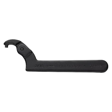 Proto Spanner Wrench, Steel, 2 in Cap. JC492B