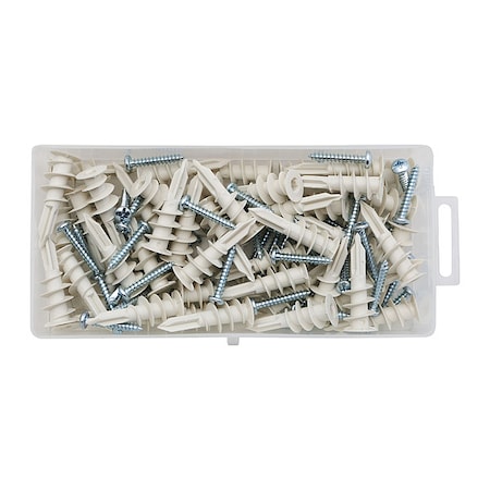 Dewalt Wall Anchor, 1 11/16 in L, Nylon, 65 lb Tension Strength 02368-PWR