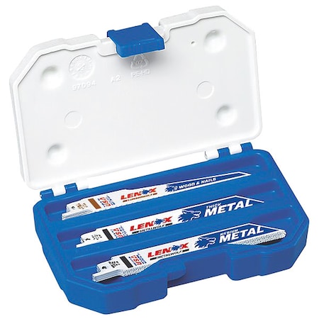 Lenox 6 in x 14/18/6 TPI Reciprocating Saw Blade Set, LENOX 1073415RKG
