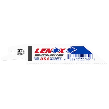 Lenox 4 in L x 14 TPI Reciprocating Saw Blade, 50 PK 227600SB414R