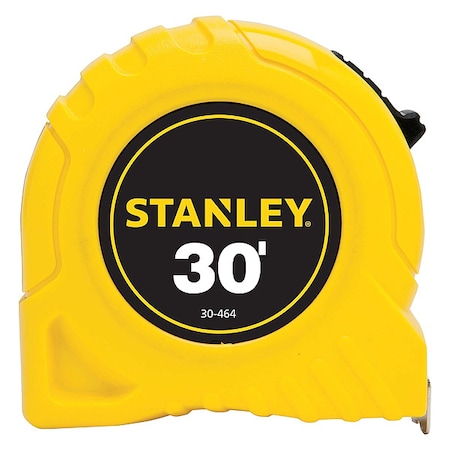 STANLEY 30 ft Tape Measure, 1 in Blade 30-464