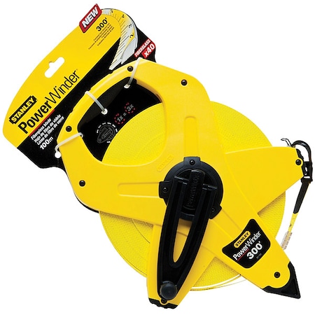Stanley 300 ft Tape Measure, 1/2 in Blade 34-762