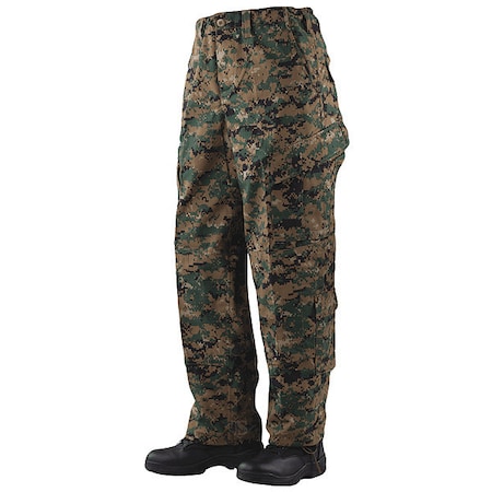 Tru-Spec Men's Tactical Pants, L, Woodland Digital, 35% Cotton, 65% Polyester 1268