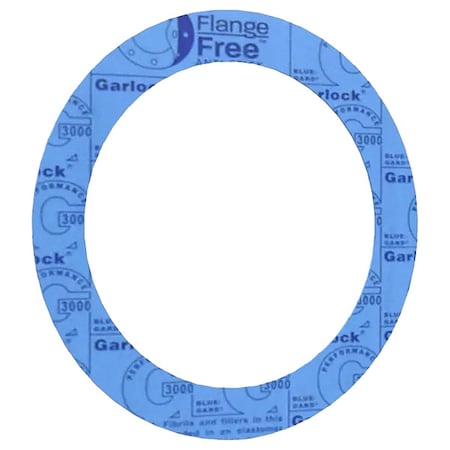 Garlock Ring Flange Gasket, Blue, 8 in Pipe Size 3000RG-0300-125-0800