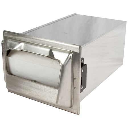 Zoro Select Napkin Dspr, 5 1/2 in D, 13 3/4in H, Silver H2000SS12