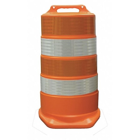 Plasticade Traffic Drum, 4-6", HIP 456-HD-T-42