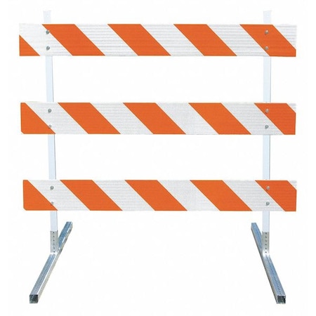 Plasticade Barricade, Type III, PP/Telspar, 6 ft., LR 3308-DG-LR-DRILL-KIT