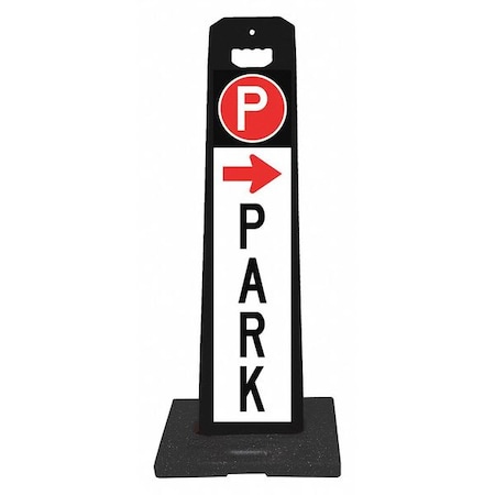 Plasticade Panel, Vertical, Park, Arrow 4100-BK-PARK4