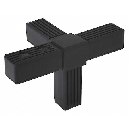 Kipp Connector for 25 mm (1") Square Tube, 4-Way, A=25, L=122, PA Plastic, Steel Core K0620.1251512