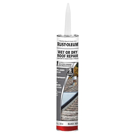 Rust-Oleum Roof Cement, Solvent Base, Black 301826