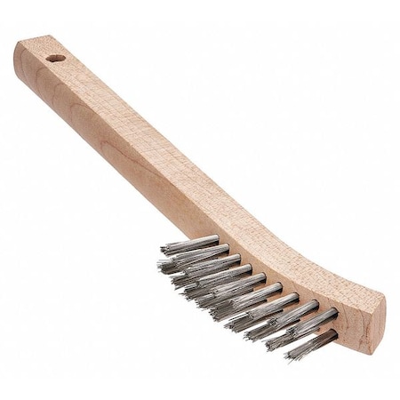 Tanis Brush Brush, SS Stove and Appliance Brush, 5-3/4 in L Handle, 2-7/8 in L Brush, Hardwood 00461