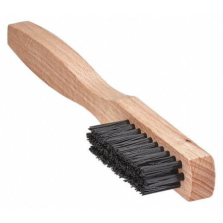 Tanis Brush Brush, Utility Scratch, Wood Handle, Nylon, 4-1/2 in L Handle, 1-1/2 in L Brush, Hardwood 00044