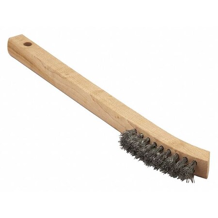 Tanis Brush Brush, Aluminum Stove and Appliance, 5-3/4 in L Handle, 2-7/8 in L Brush, Hardwood 00463