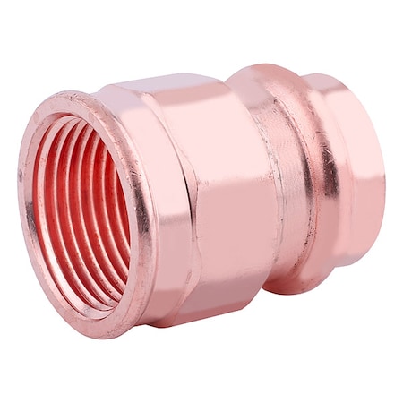 Zoro Select Strt, Copper, Press-fit1/2in, FNPT3/8in 816Z41