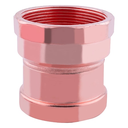 Zoro Select Strt, Copper, Press-fit 3 in, FNPT 3 in 816Z57