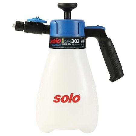 Solo 11/32 gal Handheld Sprayer, Poly, Foaming Nozzle Spray Pattern, Manual, Seal/Gasket Material EPDM 303-FB