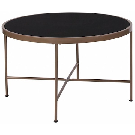 Flash Furniture Coffee Table, Black Glass, Chelsea NAN-JN-21751CT-GG