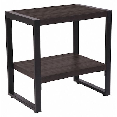 Flash Furniture Rectangle End Table, 23.5" W, 15.75" L, 24" H, Laminate, Wood Grain NAN-JH-1733-GG