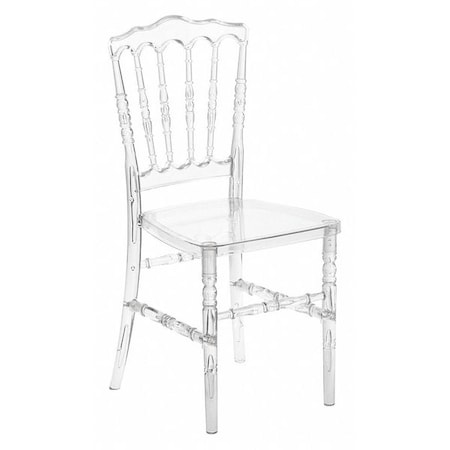 Flash Furniture Traditional Napoleon Stacking Chair, 18-1/4" L 35" H BH-H002-CRYSTAL-GG