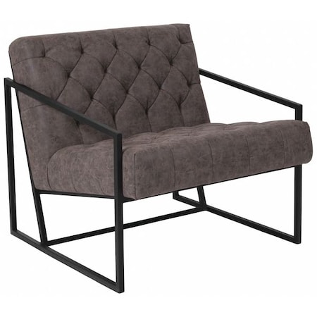 Flash Furniture Hercules Madison Lounge Chair, Retro Gray Seat, Gray Back, 29 W 31-3/4" L 27.5 H, Slanted ZB-8522-GY-GG