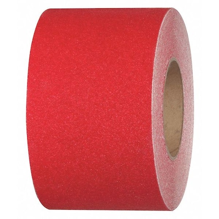Jessup Safety Track Commercial Grade Anti Slip Grit Roll Aluminum Oxide, Adhesive: Acrylic Safety Red, 4" W x 60 ft. L 3315-4
