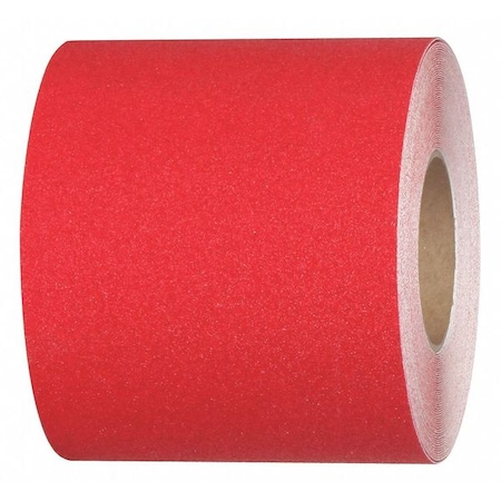 Jessup Safety Track Commercial Grade Anti Slip Grit Roll Aluminum Oxide, Adhesive: Acrylic Safety Red, 6" W x 60 ft. L 3315-6