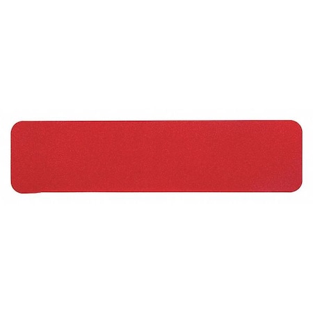Jessup Safety Track Commercial Grade Anti Slip Grit Tread Aluminum Oxide, Adhesive: Acrylic Safety Red, 6" W x 24" L 3315-6X24