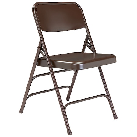 National Public Seating Folding Chair, Brown, Series 300, PK4 303