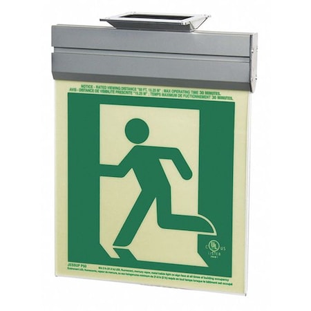 Jessup Glo Brite Running Man 2FC, Sngl-Sde, Left, Acr, Green 7230-L-2-ACR-B