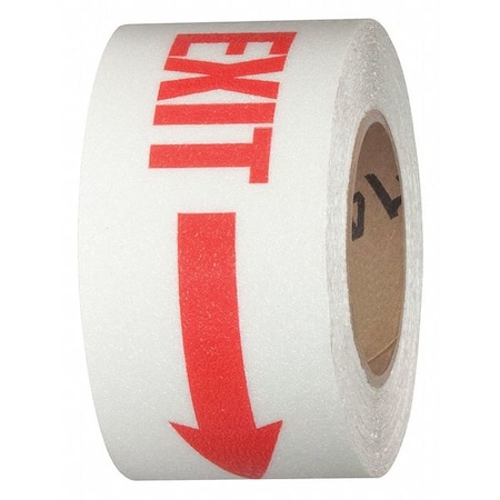 Jessup Flex Track Exit Arrow, White/Red 3"x54 ft., PK4 4215-0158