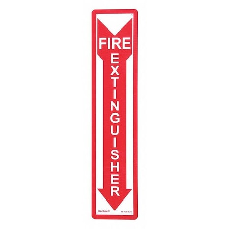 Jessup Glo Brite Fire Exit, Rigid Arrow, PL, 4"x18" FS-7520-R-214