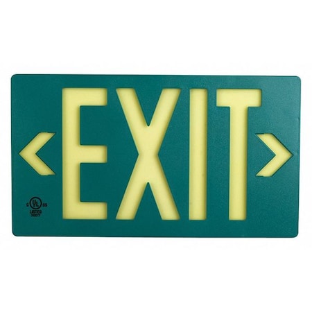 Jessup Glo Brite Exit, PF50, Green Doublesided 7042-B