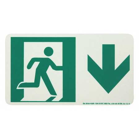 Jessup Glo Brite Running Man Down Arrow 50R-1SN-D