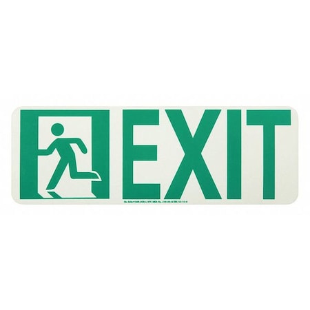 Jessup Glo Brite Exit Running Man Left 50R-2SN-L