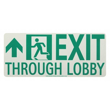 Jessup Glo Brite Lobby Exit Running Man Lft Forward Arrow 50R-4SN-L