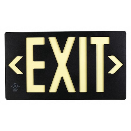 Jessup Glo Brite Exit, PF50, Black Single Sided 7060-B