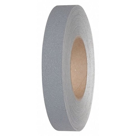 Jessup Safety Track Anti Slip Medium Resilient Roll Vinyl, Adhesive: Acrylic Gray, 1" W x 60 ft. L, 0.029" Thick 3520-1