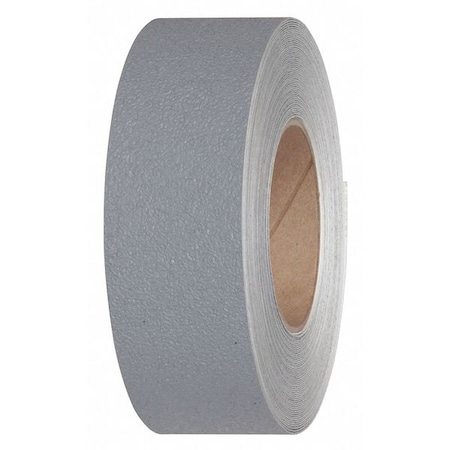 Jessup Safety Track Anti Slip Medium Resilient Roll Vinyl, Adhesive: Acrylic Gray, 2" W x 60 ft. L, 0.029" Thick 3520-2