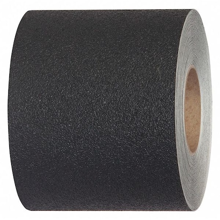 Jessup Safety Track Anti Slip Heavy Duty Resilient Roll Vinyl, Adhesive: Acrylic Black, 6" W x 60 ft. L, 0.045" Thick 3610-6