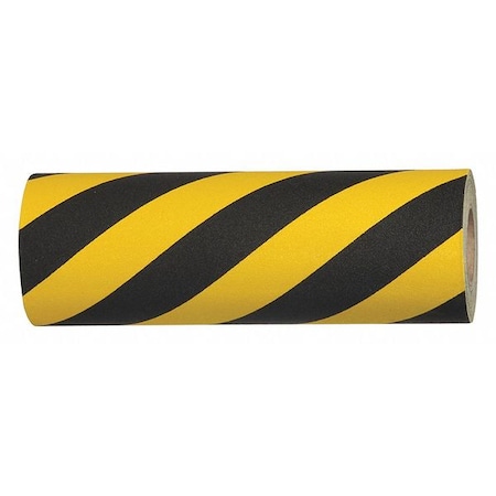 Jessup Safety Track Commercial Grade Anti Slip Grit Roll Aluminum Oxide, Adhesive: Acrylic Black/Yellow, 18" W x 3760-18