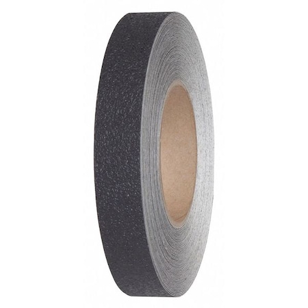 Jessup Safety Track Anti Slip Medium Resilient Roll Vinyl, Adhesive: Acrylic Black, 1" W x 60 ft. L, 0.029" Thick 3510-1