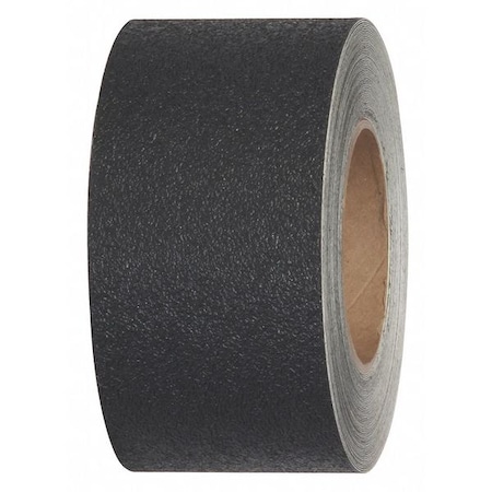 Jessup Safety Track Anti Slip Medium Resilient Roll Vinyl, Adhesive: Acrylic Black, 3" W x 60 ft. L, 0.029" Thick 3510-3