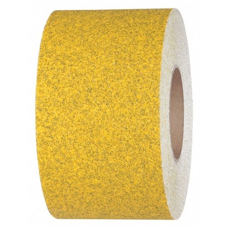 Jessup Safety Track Commercial Grade Anti Slip Grit Roll Aluminum Oxide, Adhesive: Acrylic Speckled Yellow, 4" W x 3358-4