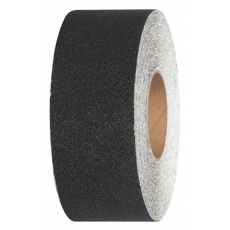 Jessup Safety Track Mop Friendly Anti Slip Grit Roll Aluminum Oxide, Adhesive: Acrylic Black, 3" W x 60 ft. L 3375-3