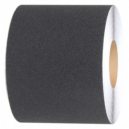 Jessup Safety Track Mop Friendly Anti Slip Grit Roll Aluminum Oxide, Adhesive: Acrylic Black, 6" W x 60 ft. L 3375-6